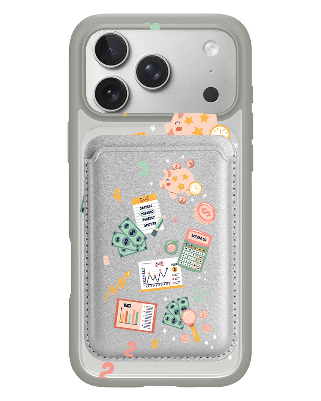 iPhone Magnetic Wallet Case - Finance