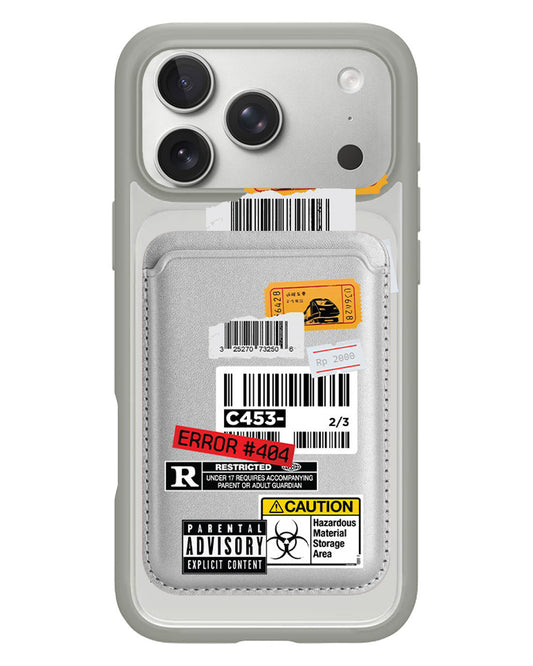 iPhone Magnetic Wallet Case - Label Sticker Pack