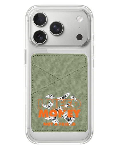 iPhone Phone Wallet Case - Money Better Than Friend