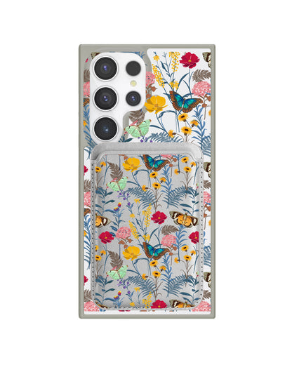 Android Magnetic Wallet Case - Flora Magnolia