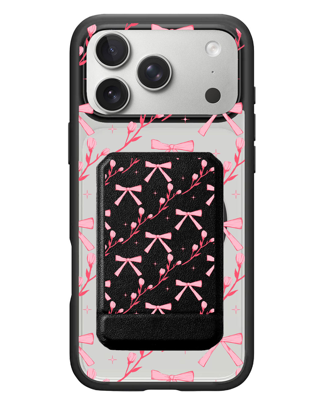 iPhone Magnetic Multifold Wallet - Coquette Floral