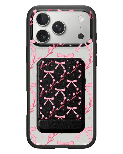 iPhone Magnetic Multifold Wallet - Coquette Floral