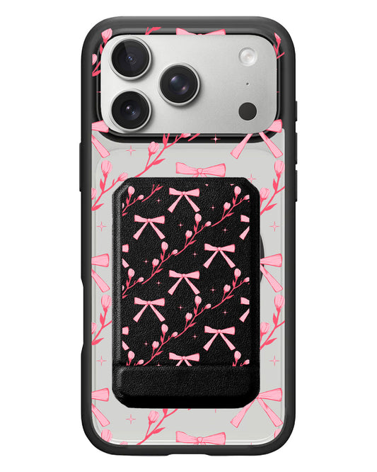 iPhone Magnetic Multifold Wallet - Coquette Floral