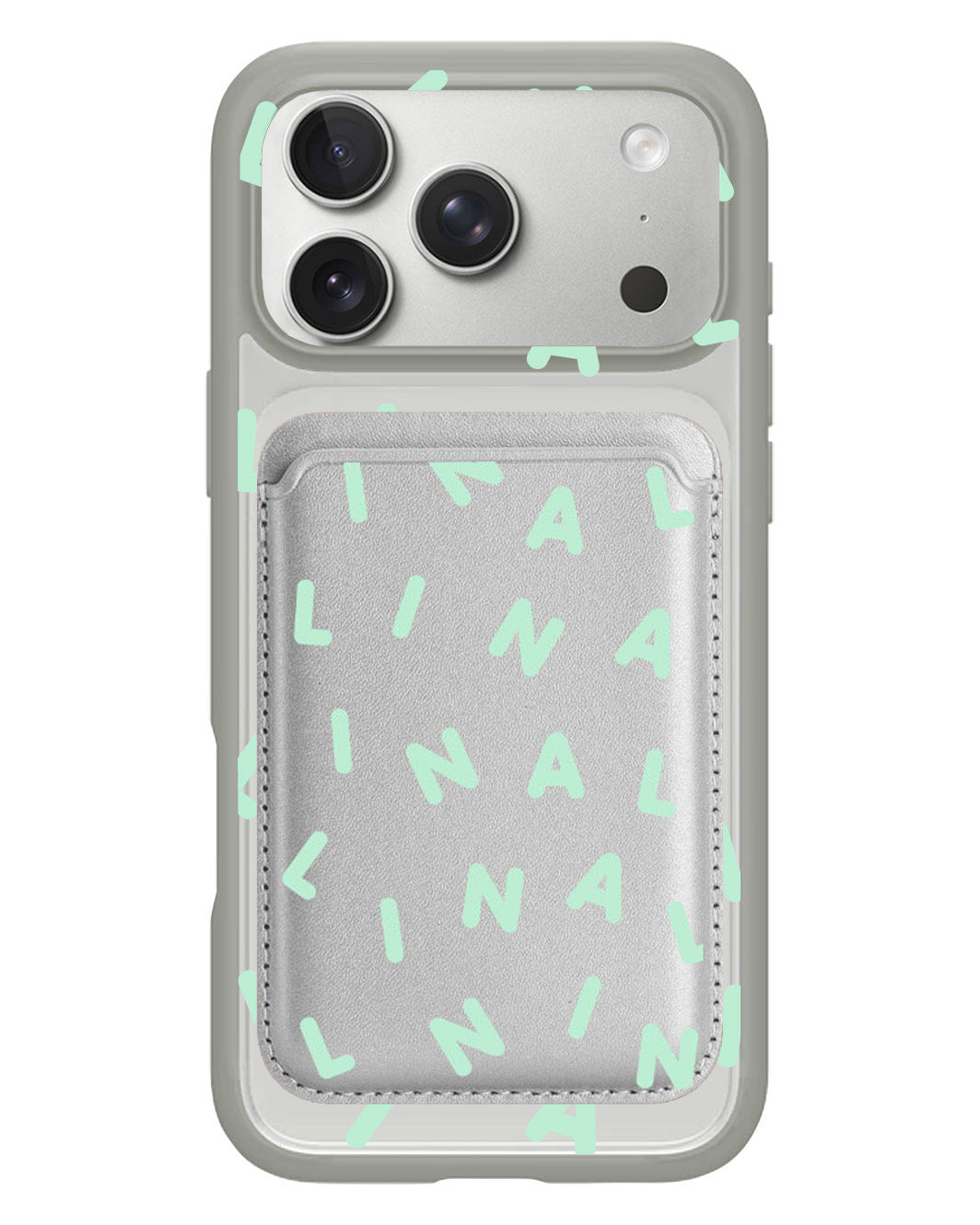 iPhone Magnetic Wallet Case - Monogram 2.0 Tosca