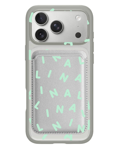 iPhone Magnetic Wallet Case - Monogram 2.0 Tosca