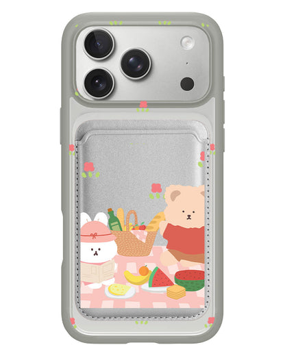 iPhone Magnetic Wallet Case - Picnic Pink