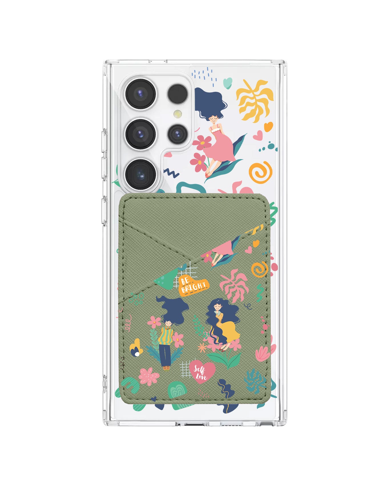 Android Phone Wallet Case - Self Love Sticker pack 2.0