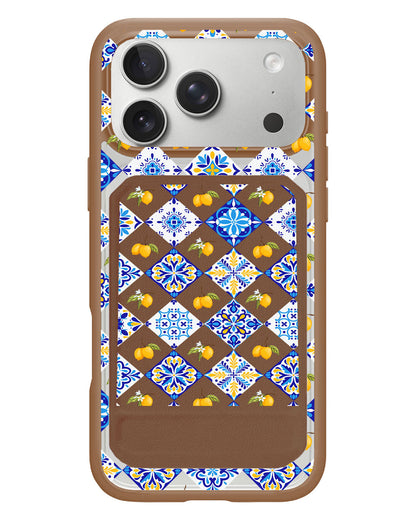 iPhone Magnetic Multifold Wallet - Majolica Tuscany
