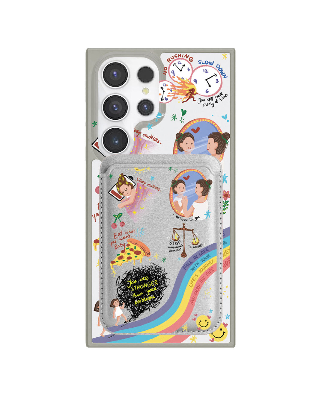 Android Magnetic Wallet Case - Self Love 2.0