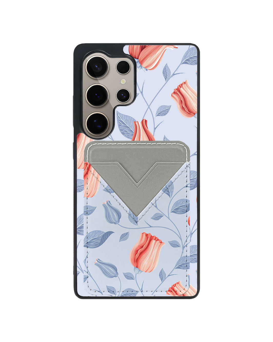 Android Avant Wallet Case - Red Tulips