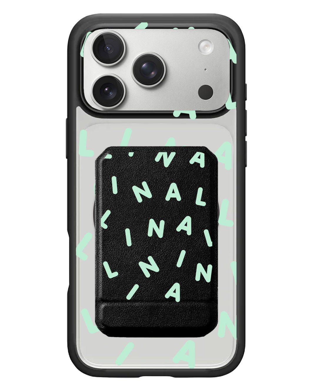iPhone Magnetic Multifold Wallet - CUSTOM MONOGRAM 2.0 Tosca