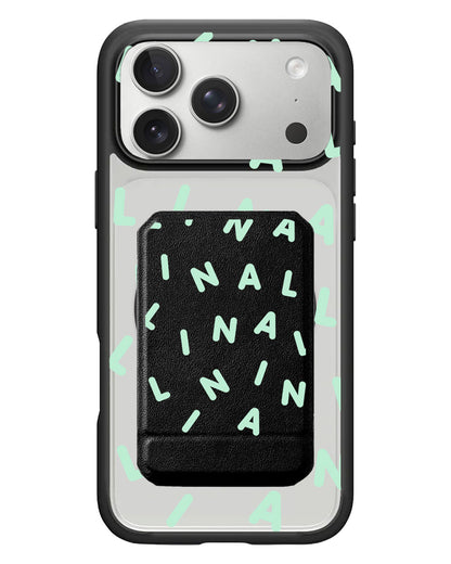 iPhone Magnetic Multifold Wallet - CUSTOM MONOGRAM 2.0 Tosca