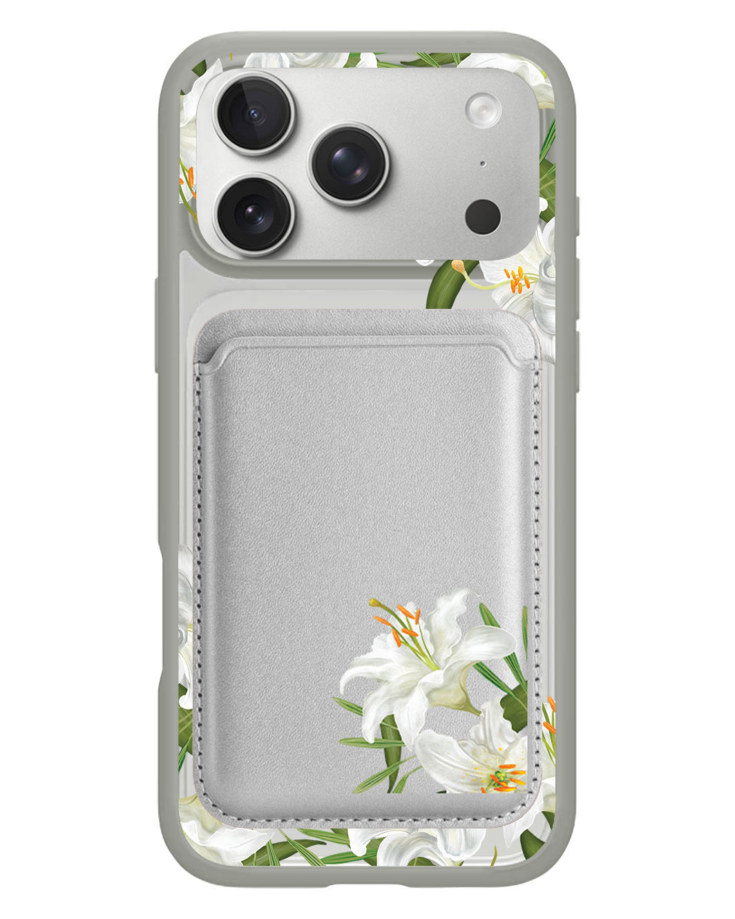 iPhone Magnetic Wallet Case - May Lily Of The Valley