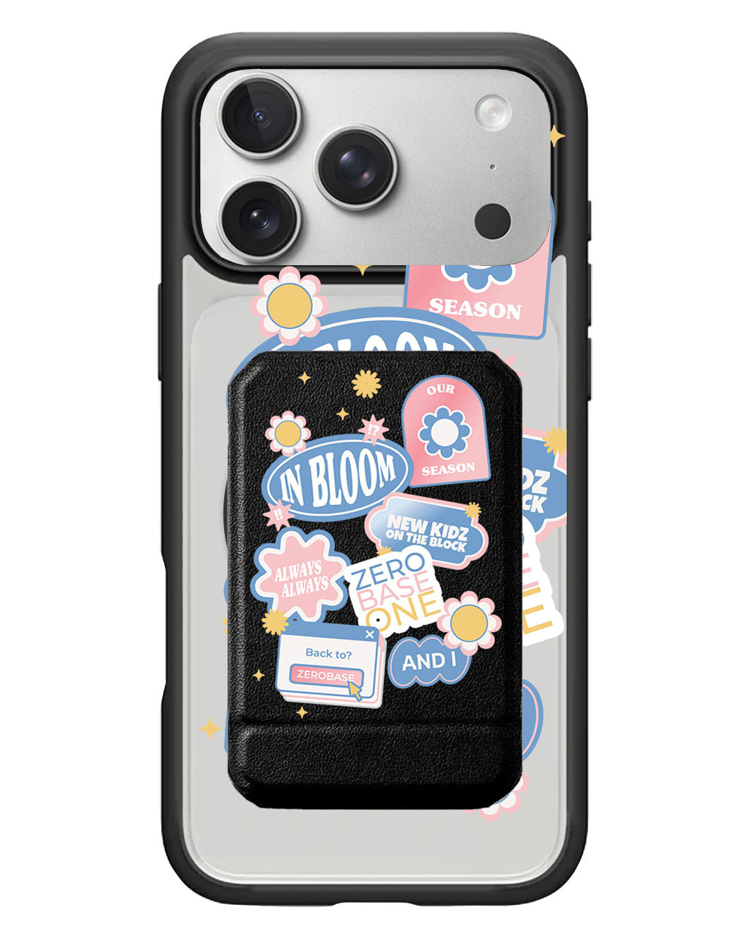 iPhone Magnetic Multifold Wallet - Zerobaseone Song Sticker Pack