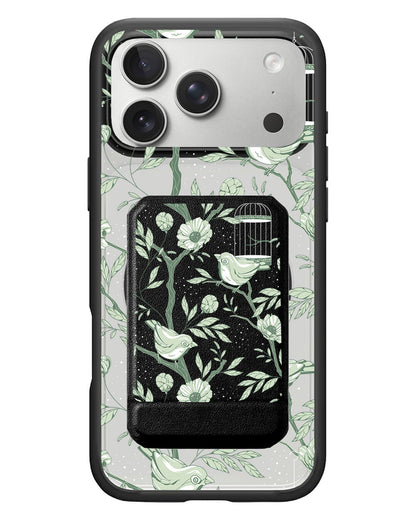 iPhone Magnetic Multifold Wallet - Lovebird Monochrome 4.0