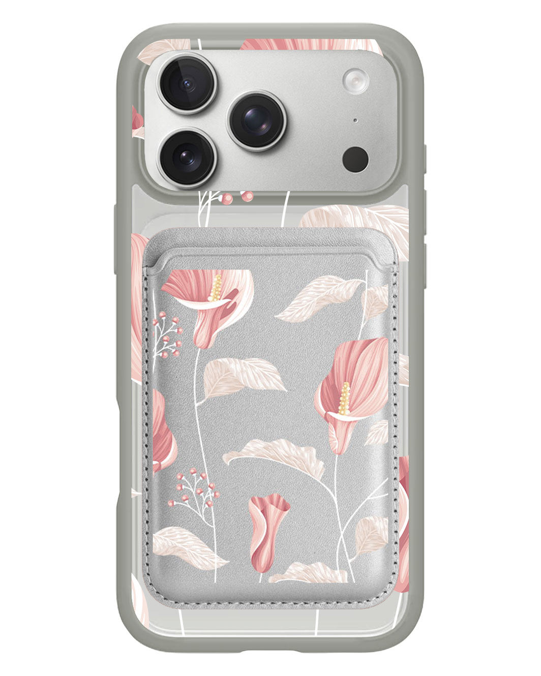 iPhone Magnetic Wallet Case - Easter Lily