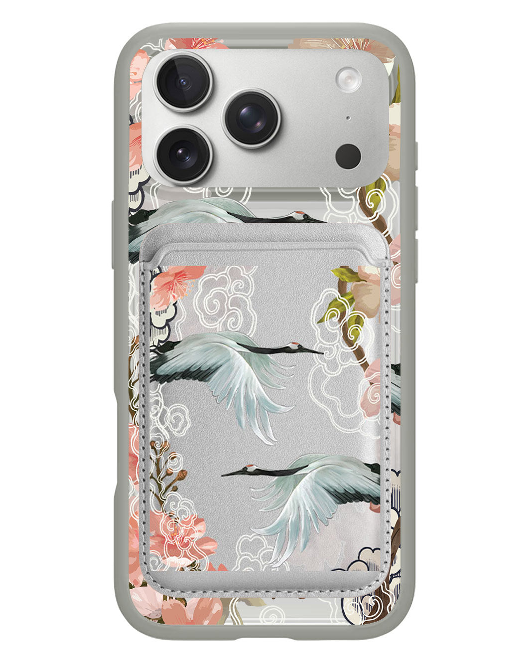 iPhone Magnetic Wallet Case - Oil Painting Birds