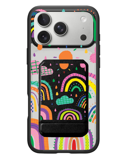 iPhone Magnetic Multifold Wallet - Rainbow