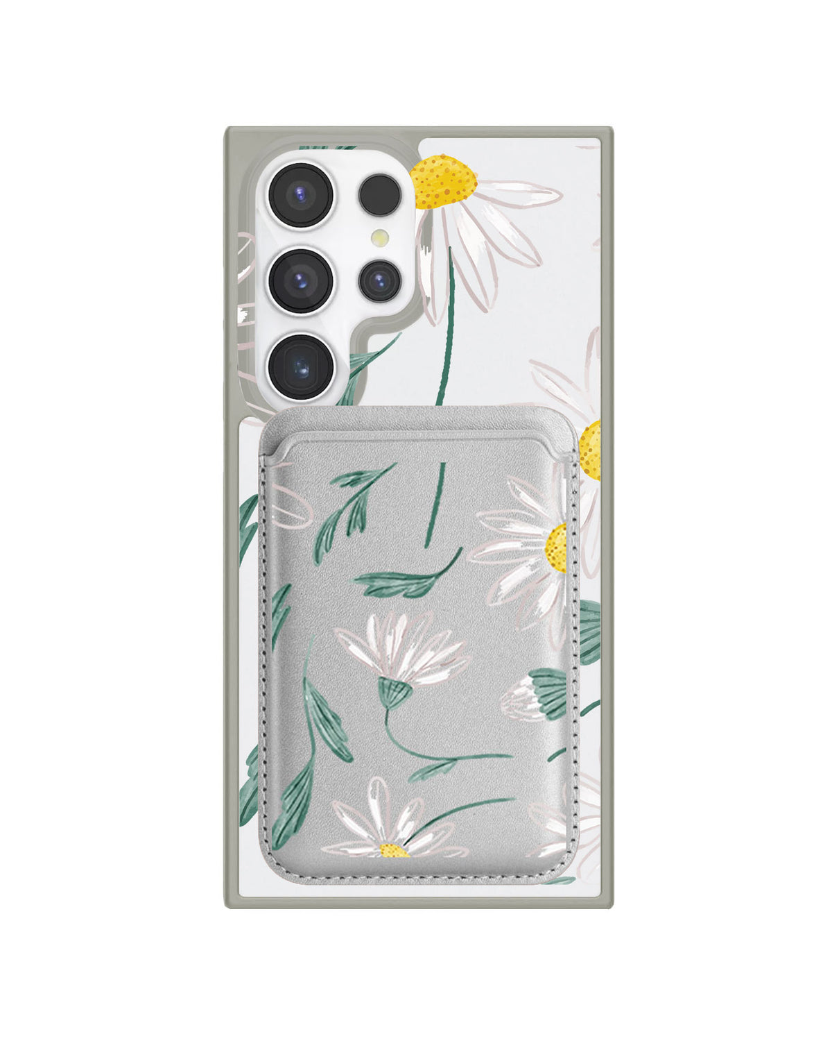 Android Magnetic Wallet Case - April Daisy