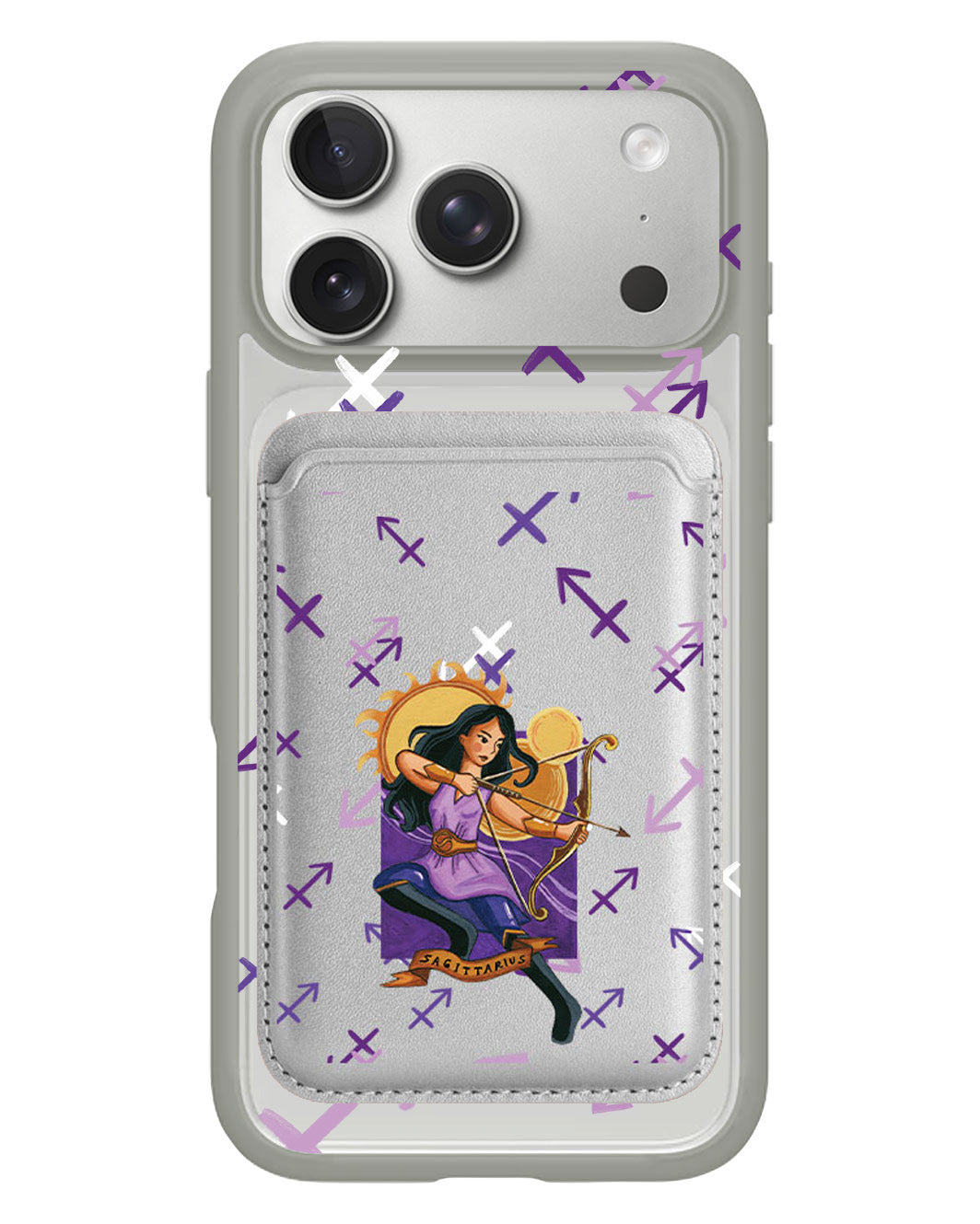 iPhone Magnetic Wallet Case - Sagitarius