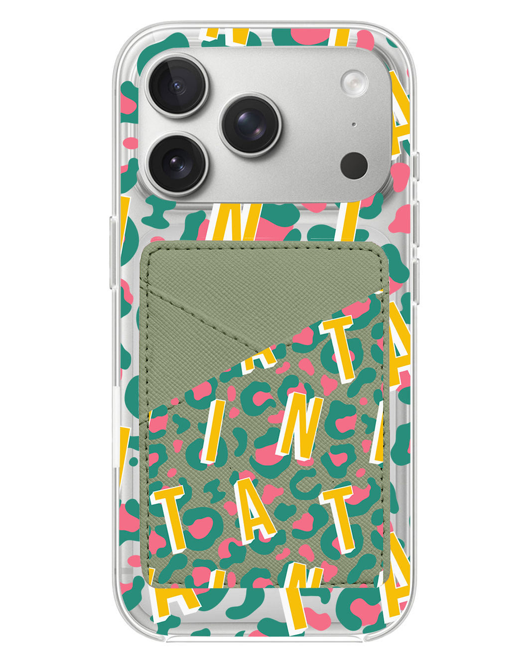 iPhone Phone Wallet Case - Leopard Monogram 4.0