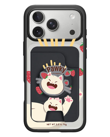 iPhone Magpop Wallet - Pawky Cat