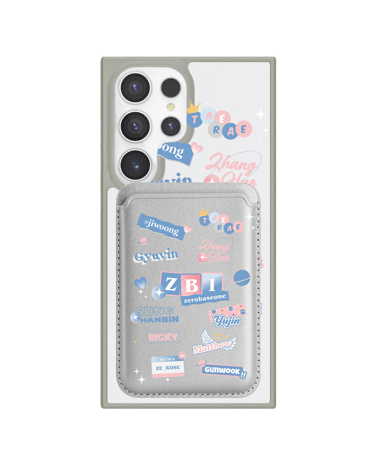 Android Magnetic Wallet Case - Zerobaseone Members