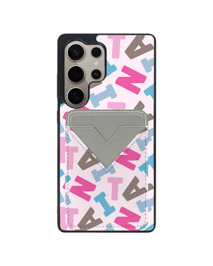 Android Avant Wallet Case - Scattered Monogram 2.0