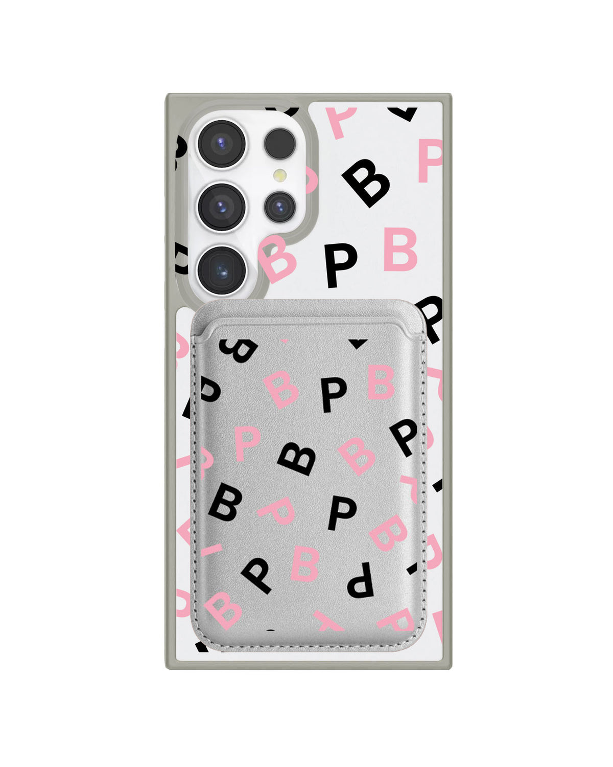 Android Magnetic Wallet Case - Blackpink Monogram