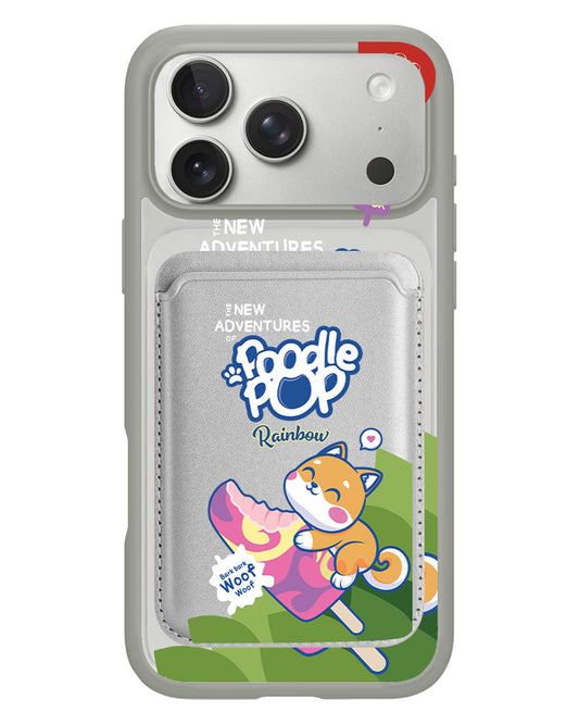 iPhone Magnetic Wallet Case - Poodle Pop