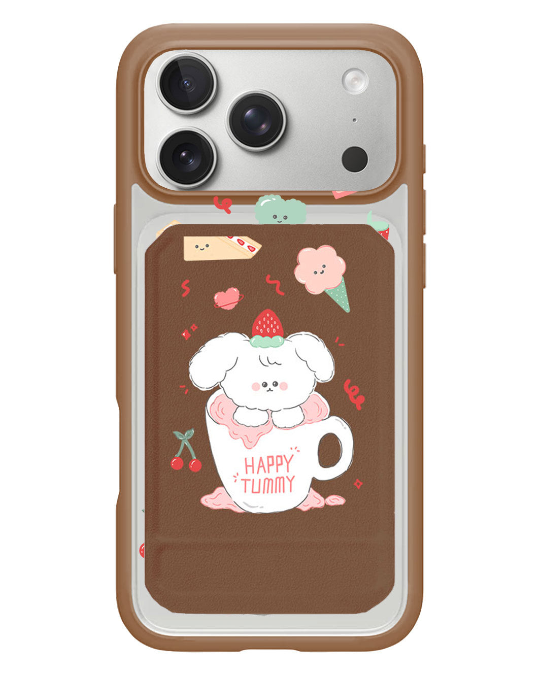 iPhone Magnetic Multifold Wallet - Happy Tummy