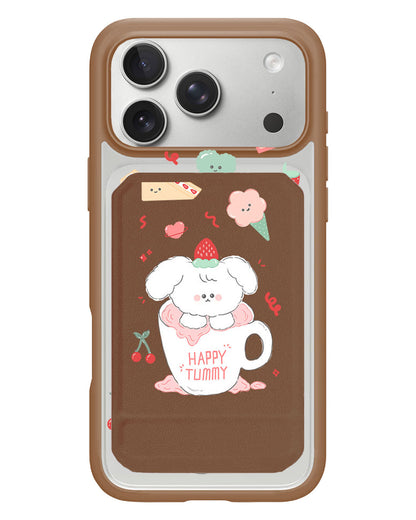 iPhone Magnetic Multifold Wallet - Happy Tummy
