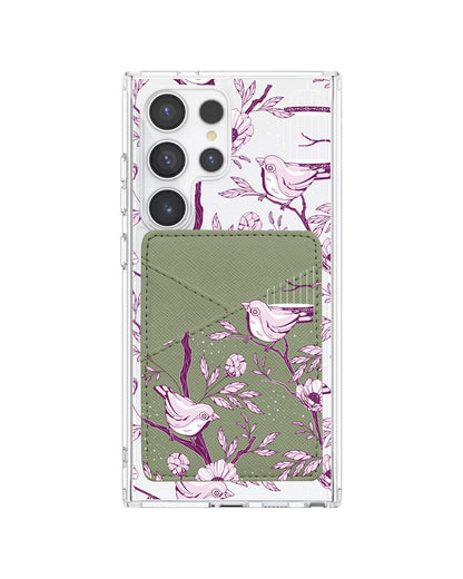 Android Phone Wallet Case - Lovebird Monochrome 5.0