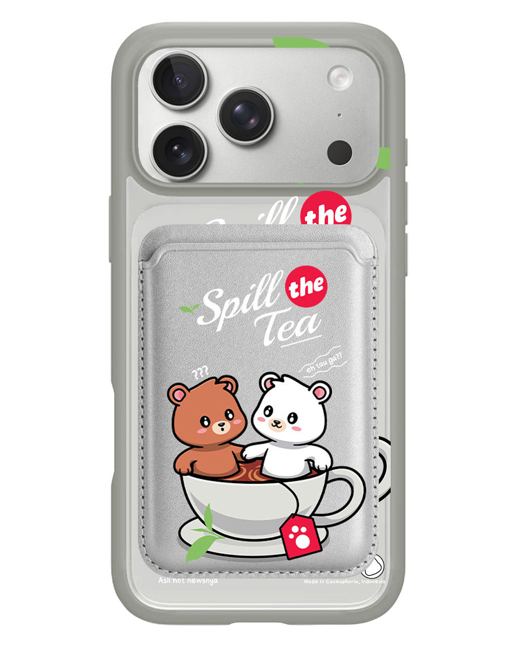 iPhone Magnetic Wallet Case - Spill The Tea