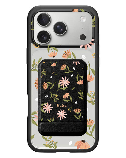 iPhone Magnetic Multifold Wallet - Cosmos Flower