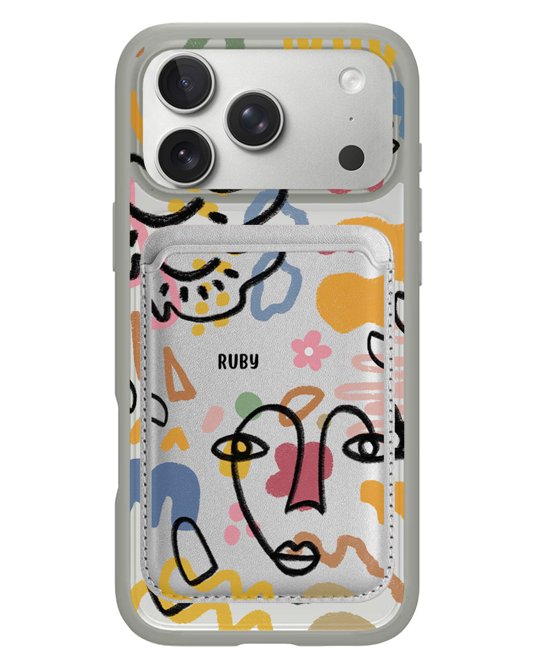 iPhone Magnetic Wallet Case - Abstract 4.0