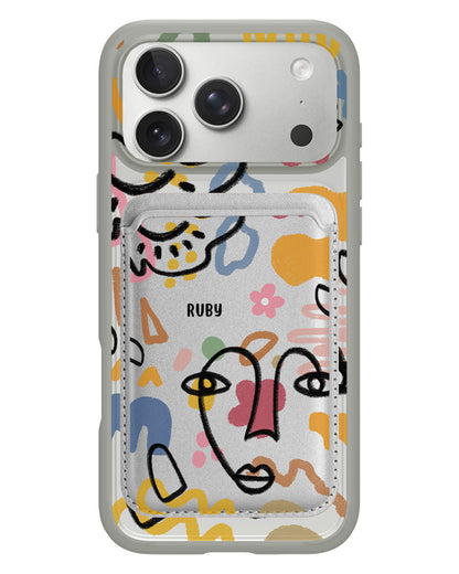iPhone Magnetic Wallet Case - Abstract 4.0