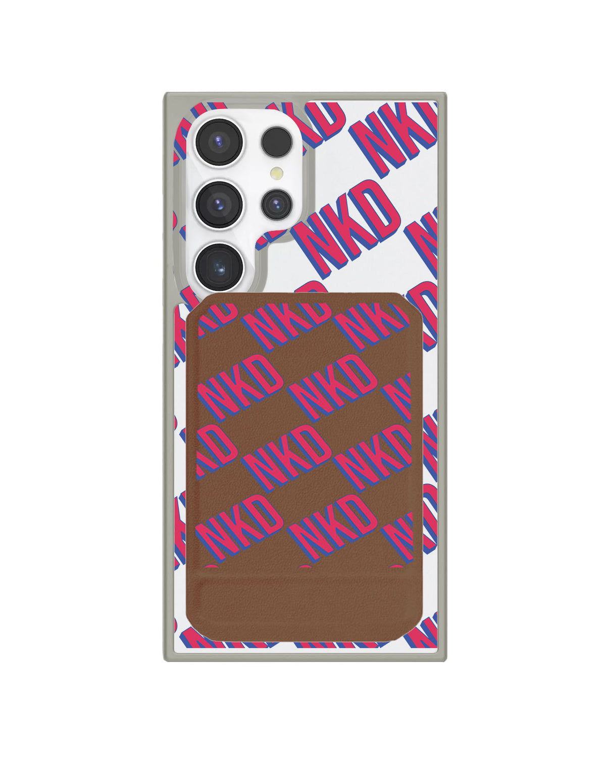 Android Magnetic Multifold Wallet - Diagonal Initial Monogram 2.0