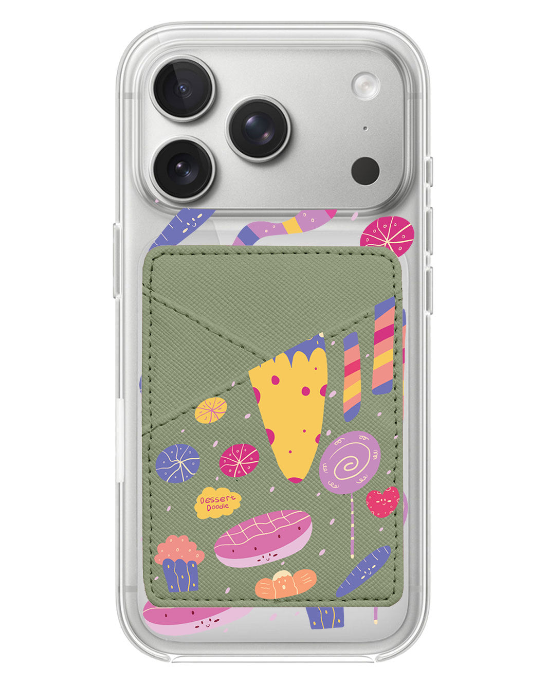 iPhone Phone Wallet Case - Dessert Doodle