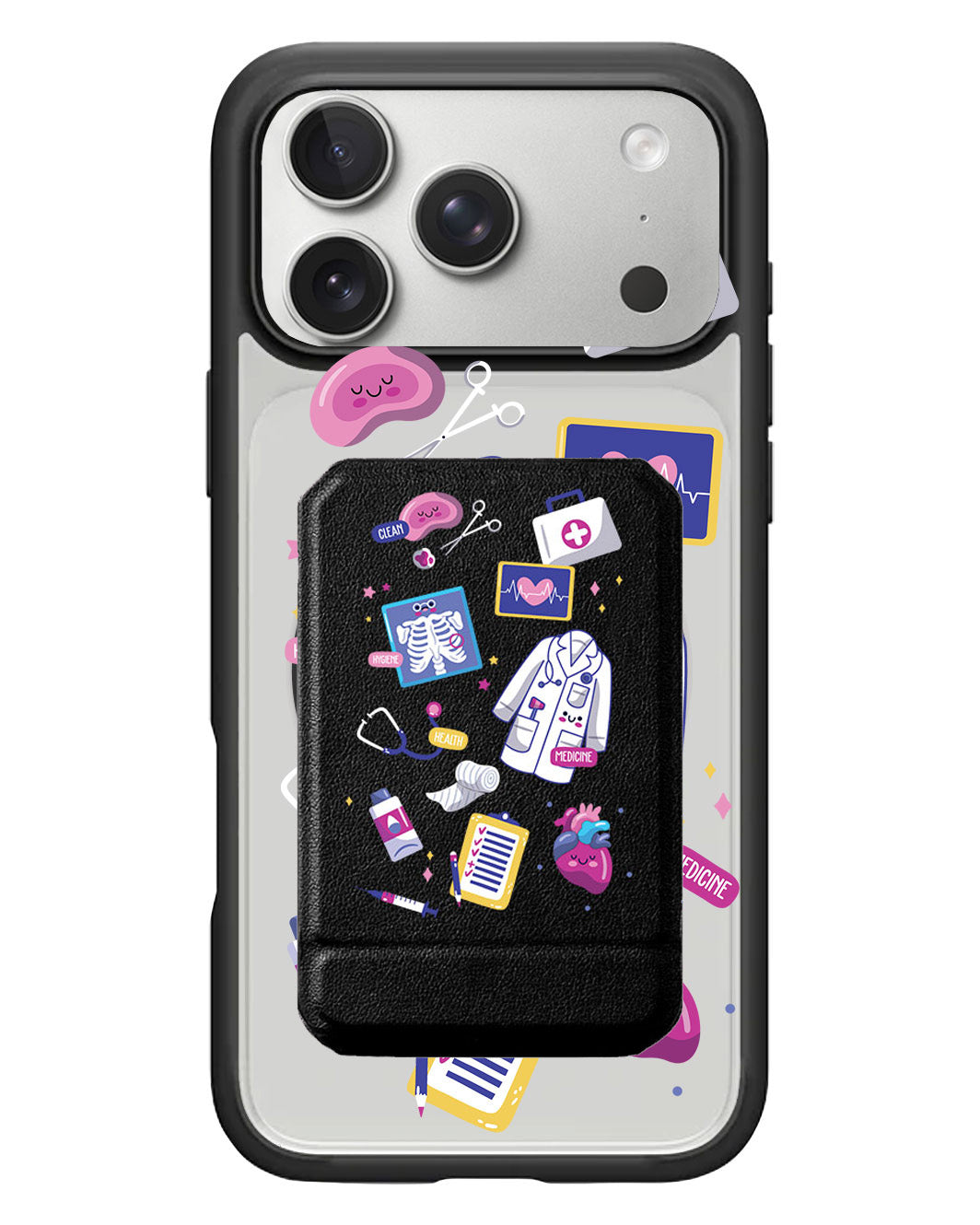 iPhone Magnetic Multifold Wallet - Doctor