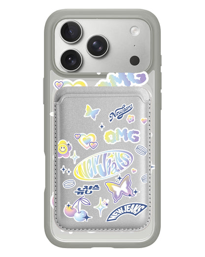 iPhone Magnetic Wallet Case - New Jeans OMG 1.0