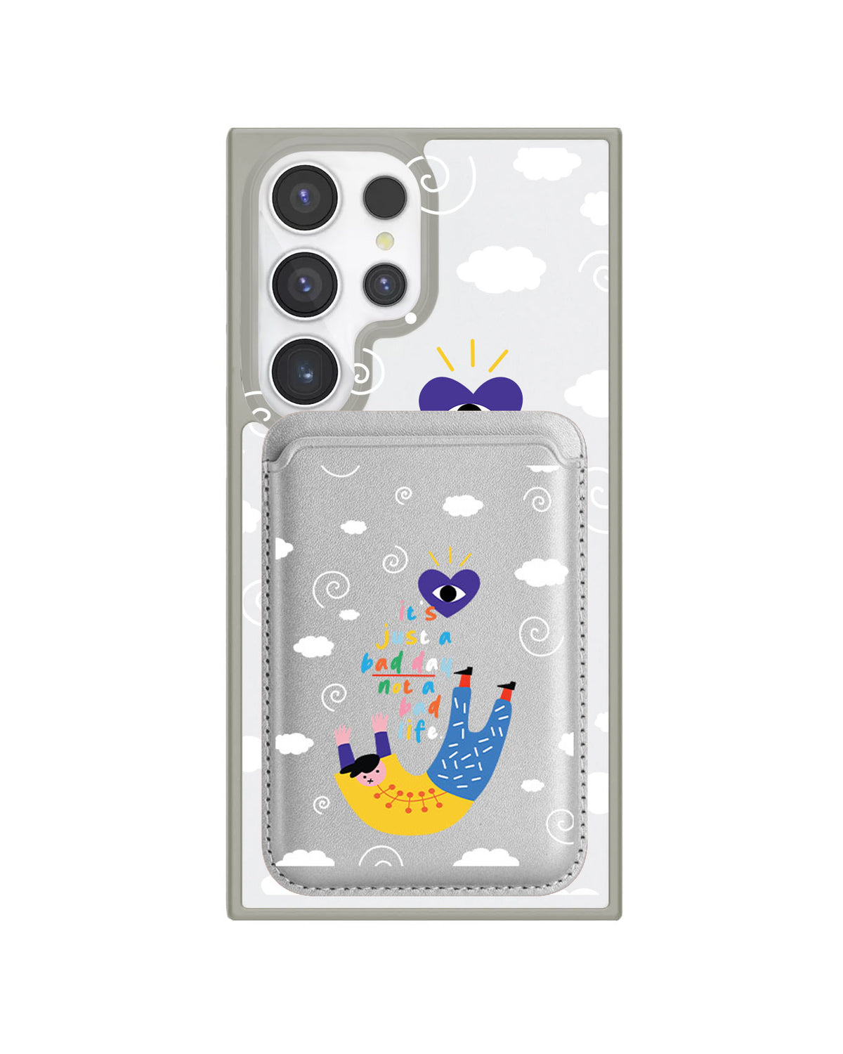 Android Magnetic Wallet Case - Bad Day