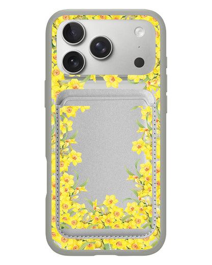 iPhone Magnetic Wallet Case - March Daffodil