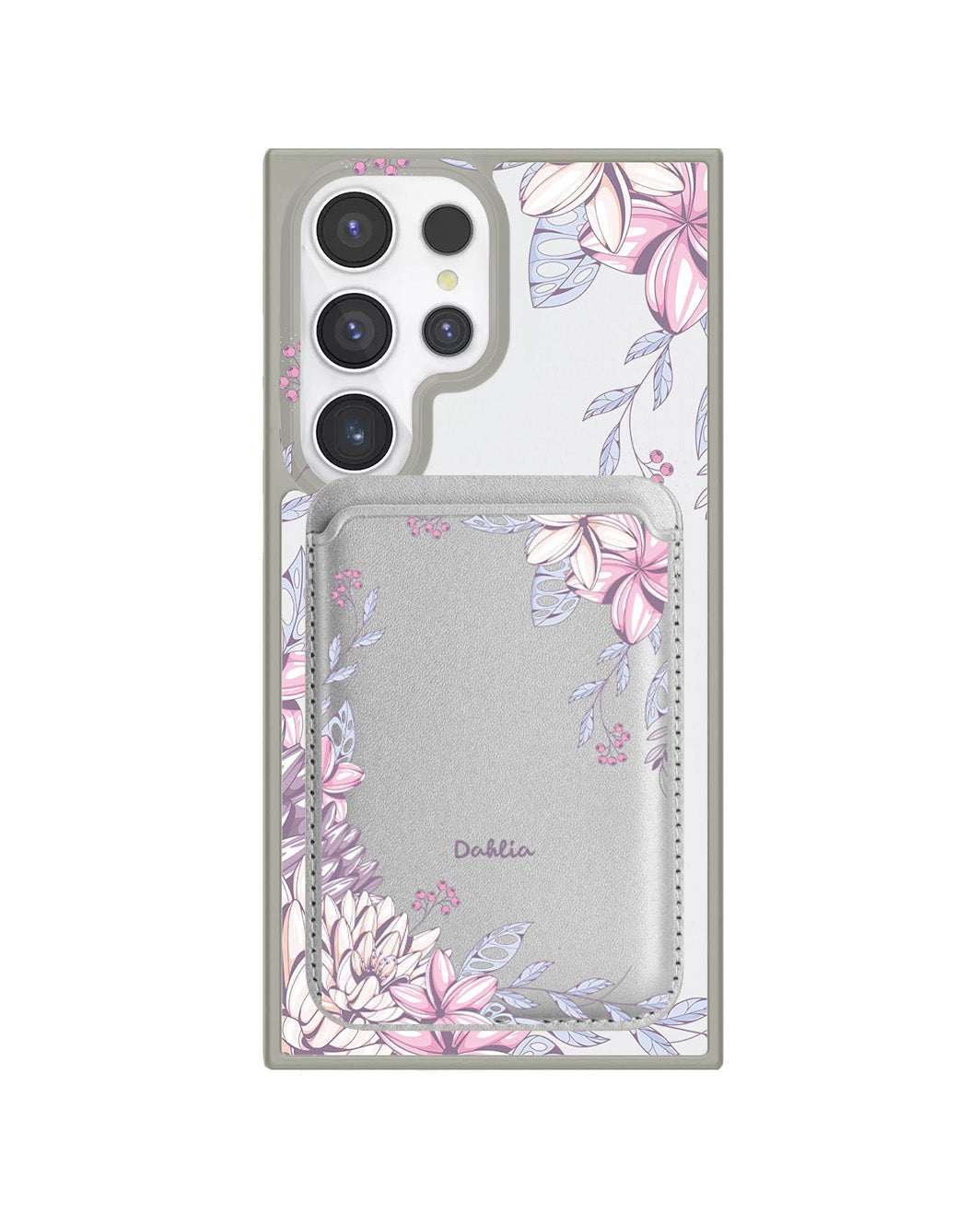 Android Magnetic Wallet Case - Dahlia