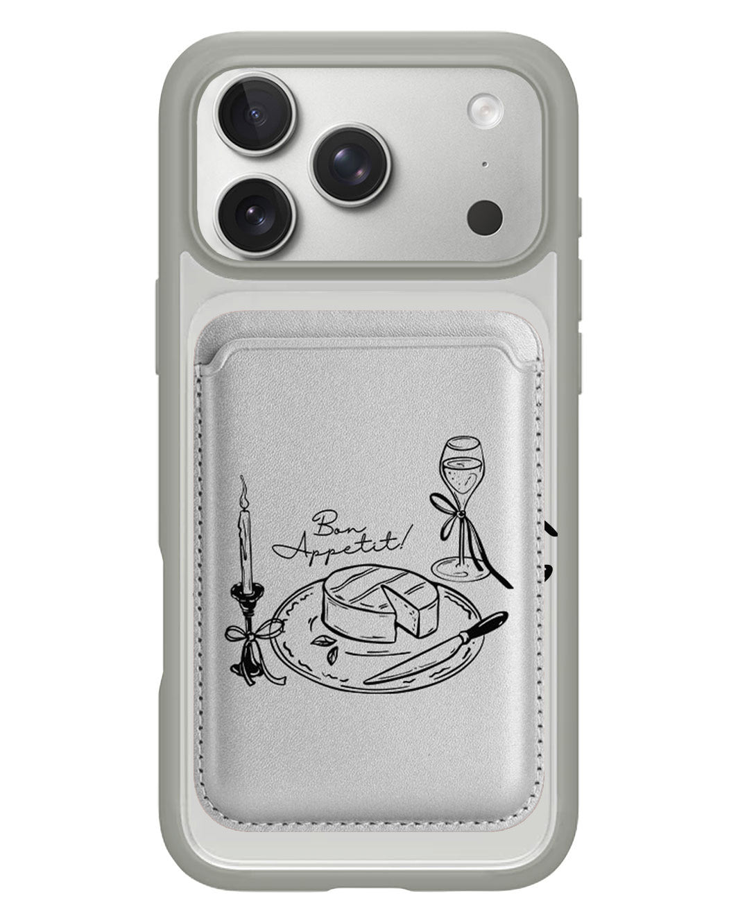 iPhone Magnetic Wallet Case - Bon Appetit