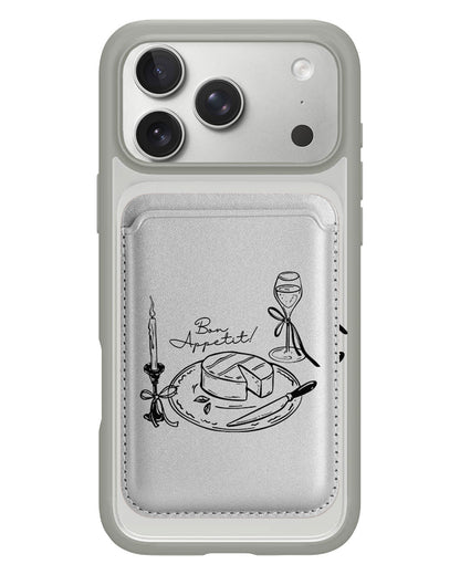iPhone Magnetic Wallet Case - Bon Appetit