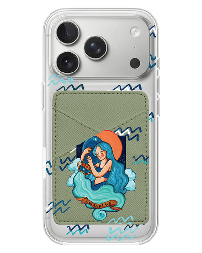 iPhone Phone Wallet Case - Aquarius