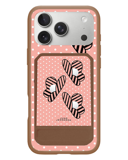 iPhone Magnetic Multifold Wallet - Pink Honey