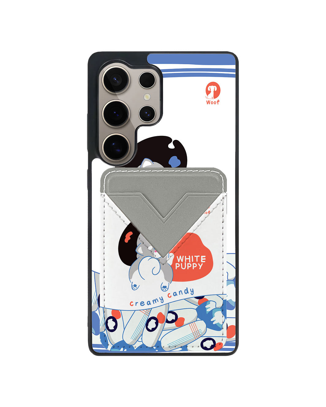 Android Avant Wallet Case - White Puppy