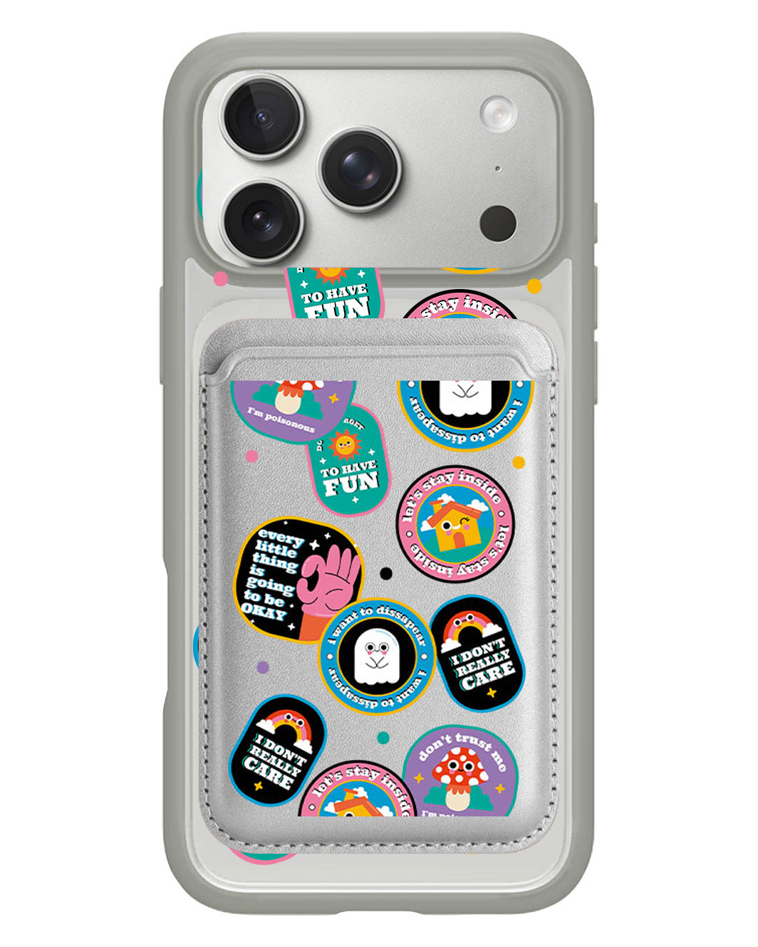 iPhone Magnetic Wallet Case - Monster Sticker Pack